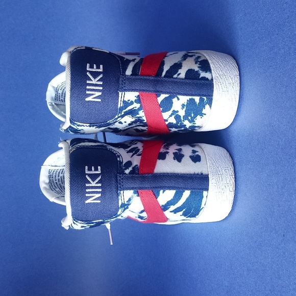 Nike Blazer Mid 77' Vintage 5Y Tie Dye USA Red White Blue Shoes C27882-600 - Picture 3 of 15